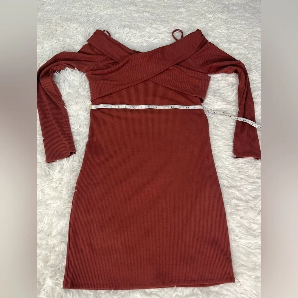 Wasabi + Mint | Criss-Cross Neckline Mini Dress | NWT! - Picture 6 of 7